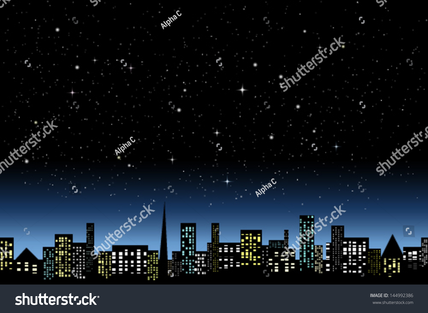 Night city light