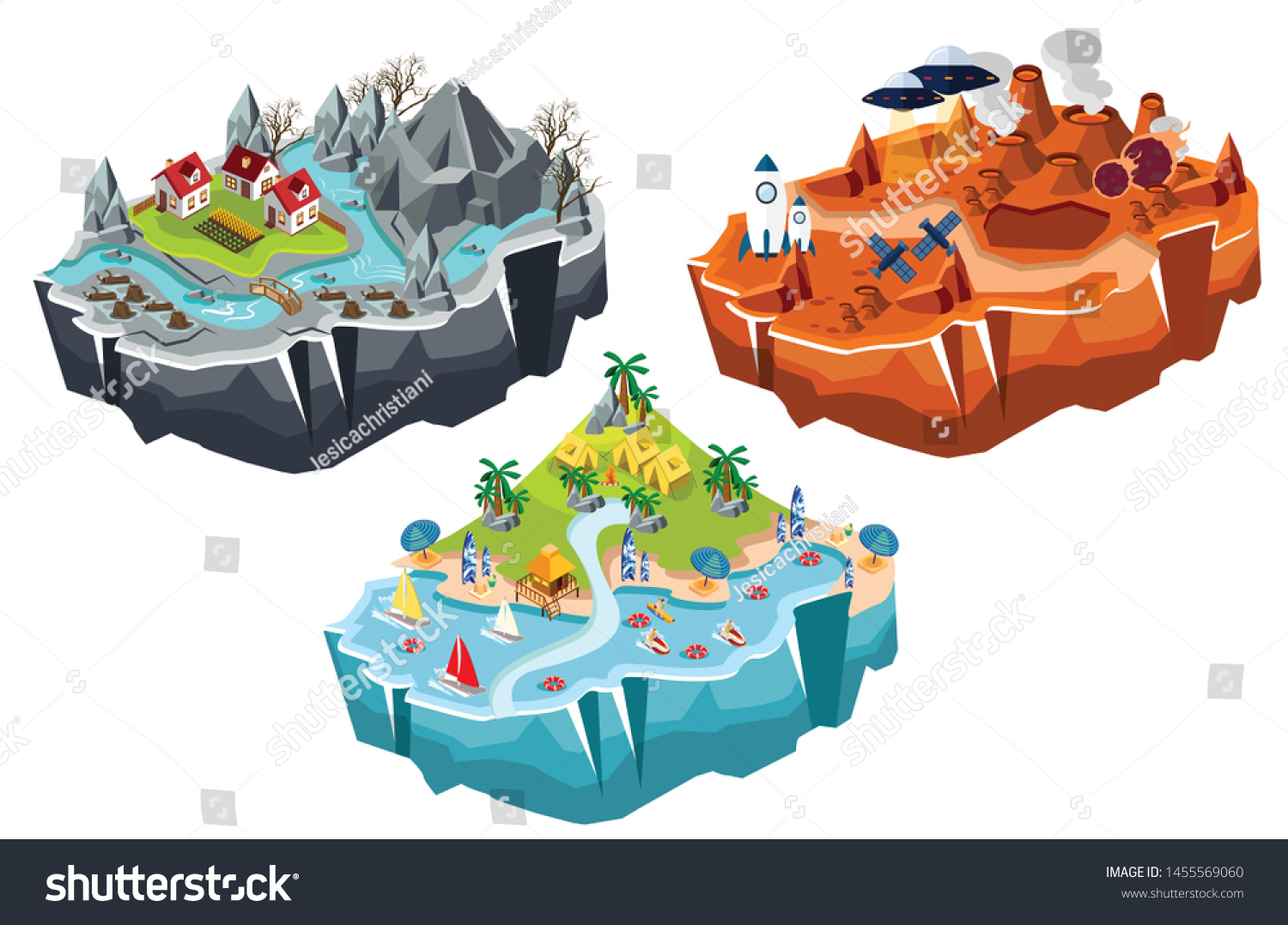 Fantasy 3d Isometric Map Design Game