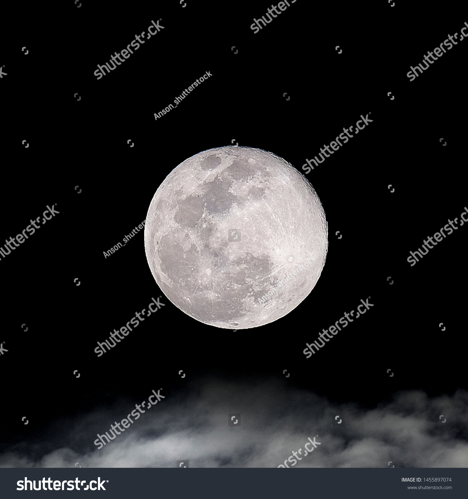 Full moon moonlight at night