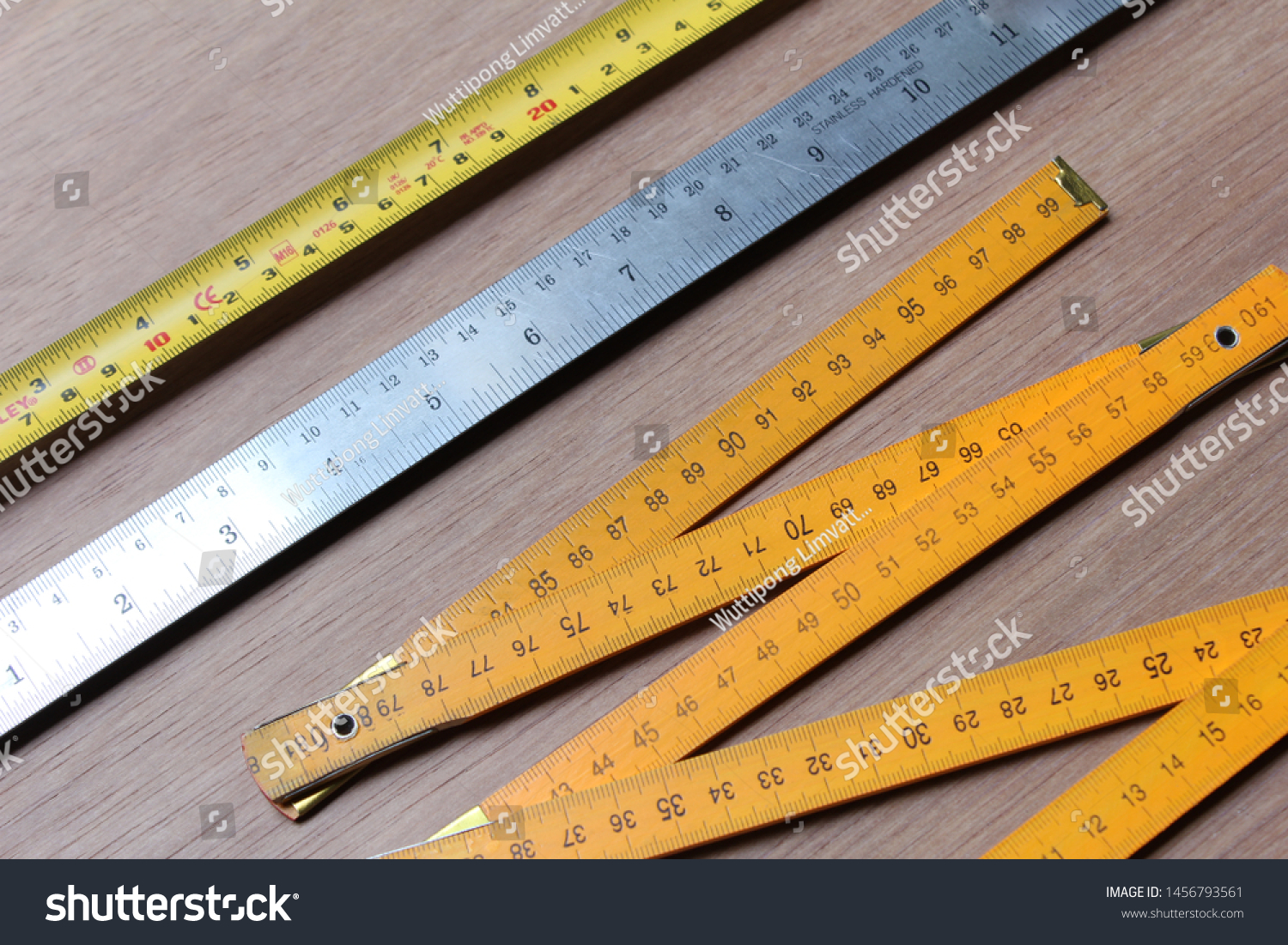 vintage yellow ruler
