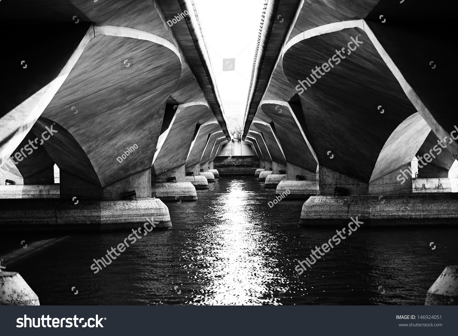 A view under Esplanade bridge  Singapore