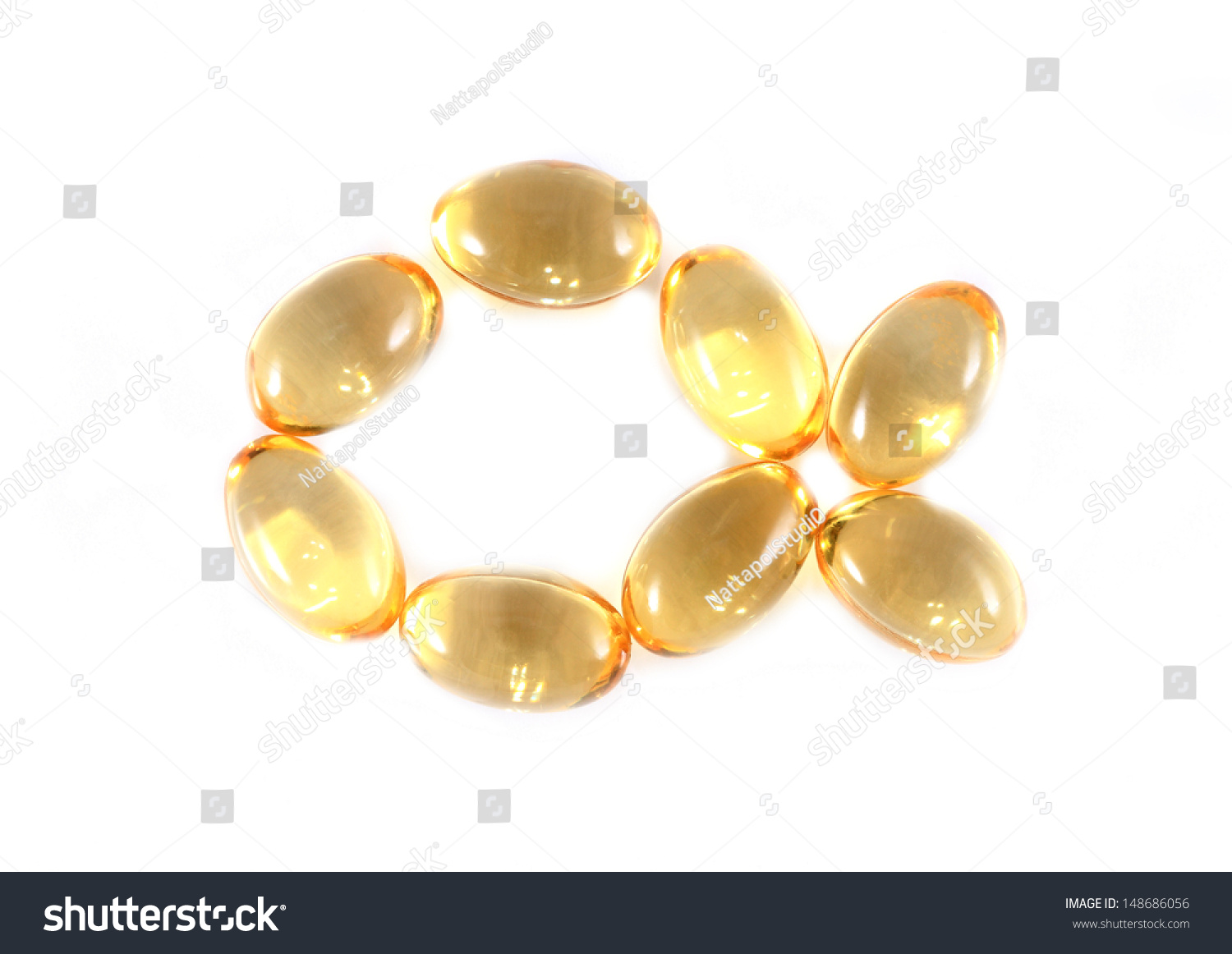 Omega 3 fish oil gel capsules