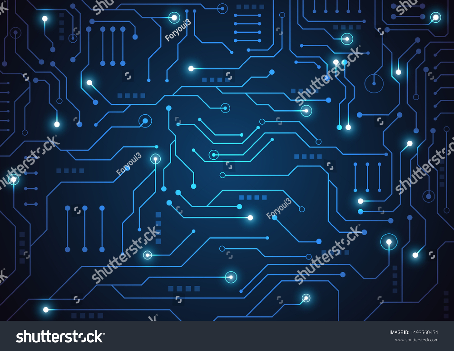 High tech technology geometric and connection system background with digital data abstract