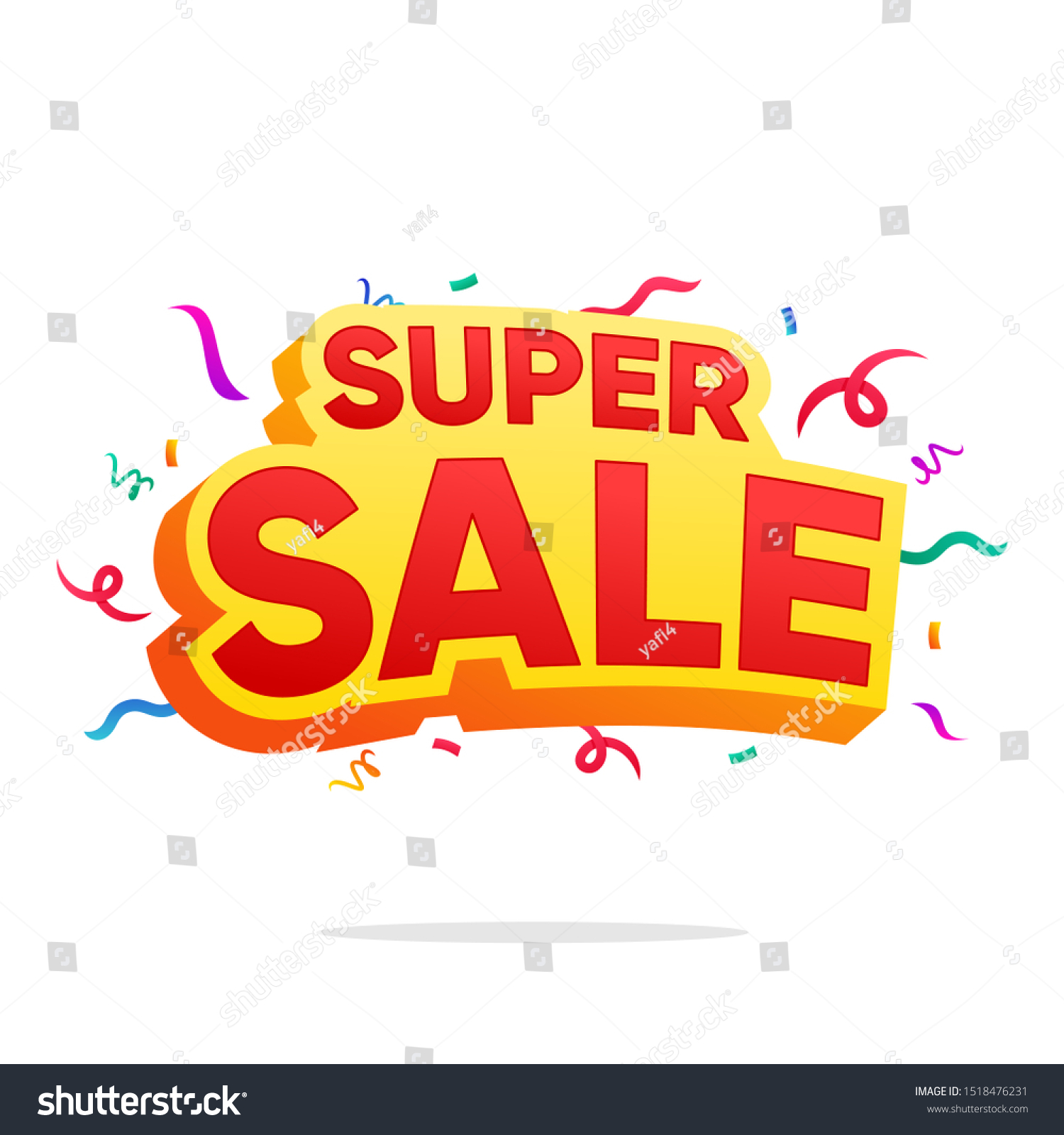 supersalebannertemplatedesignisolatedonwhitebackgroundstock