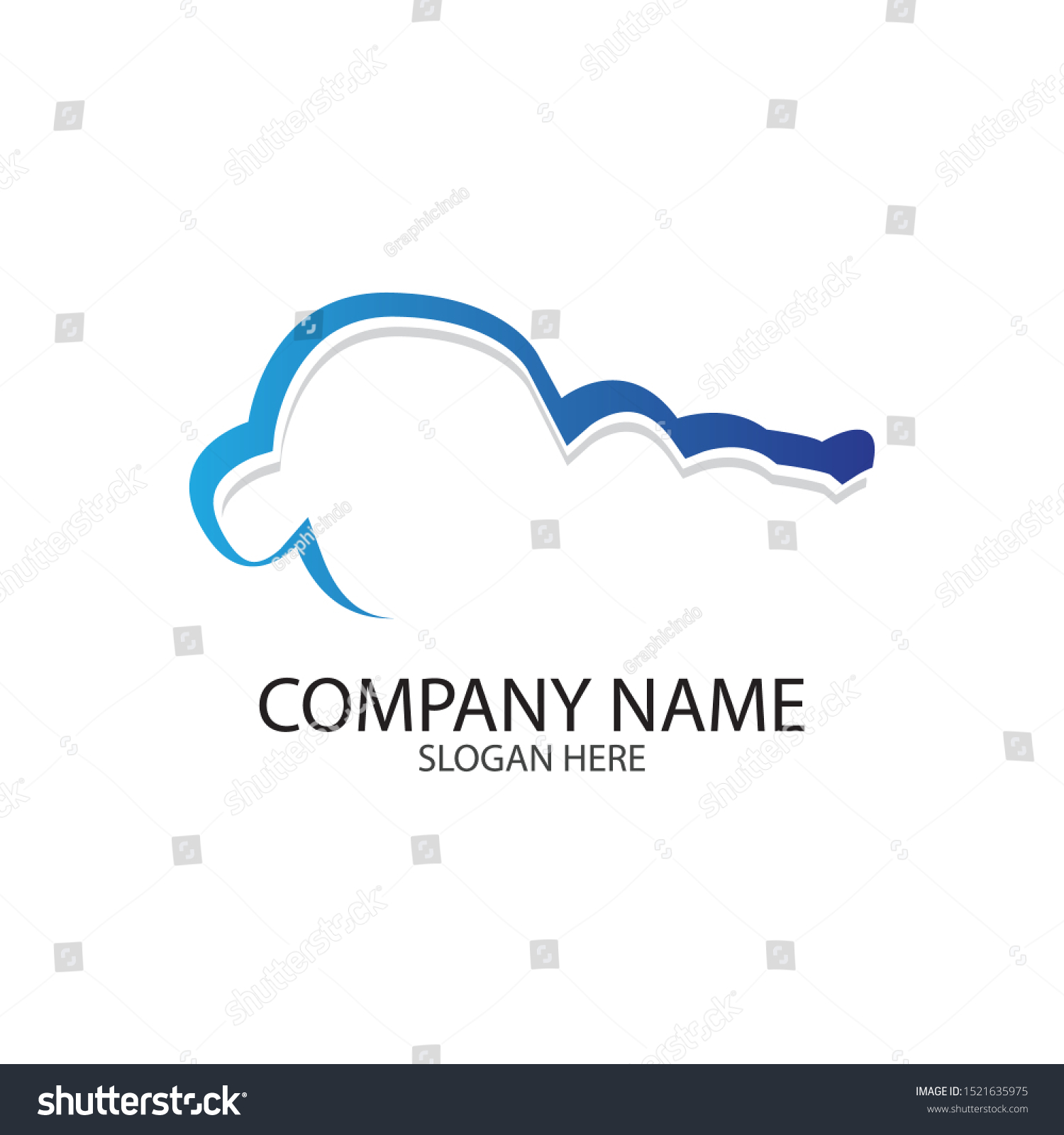 cloud logo template vector illustration design template_站酷海洛_正版图片_视频_字体 ...