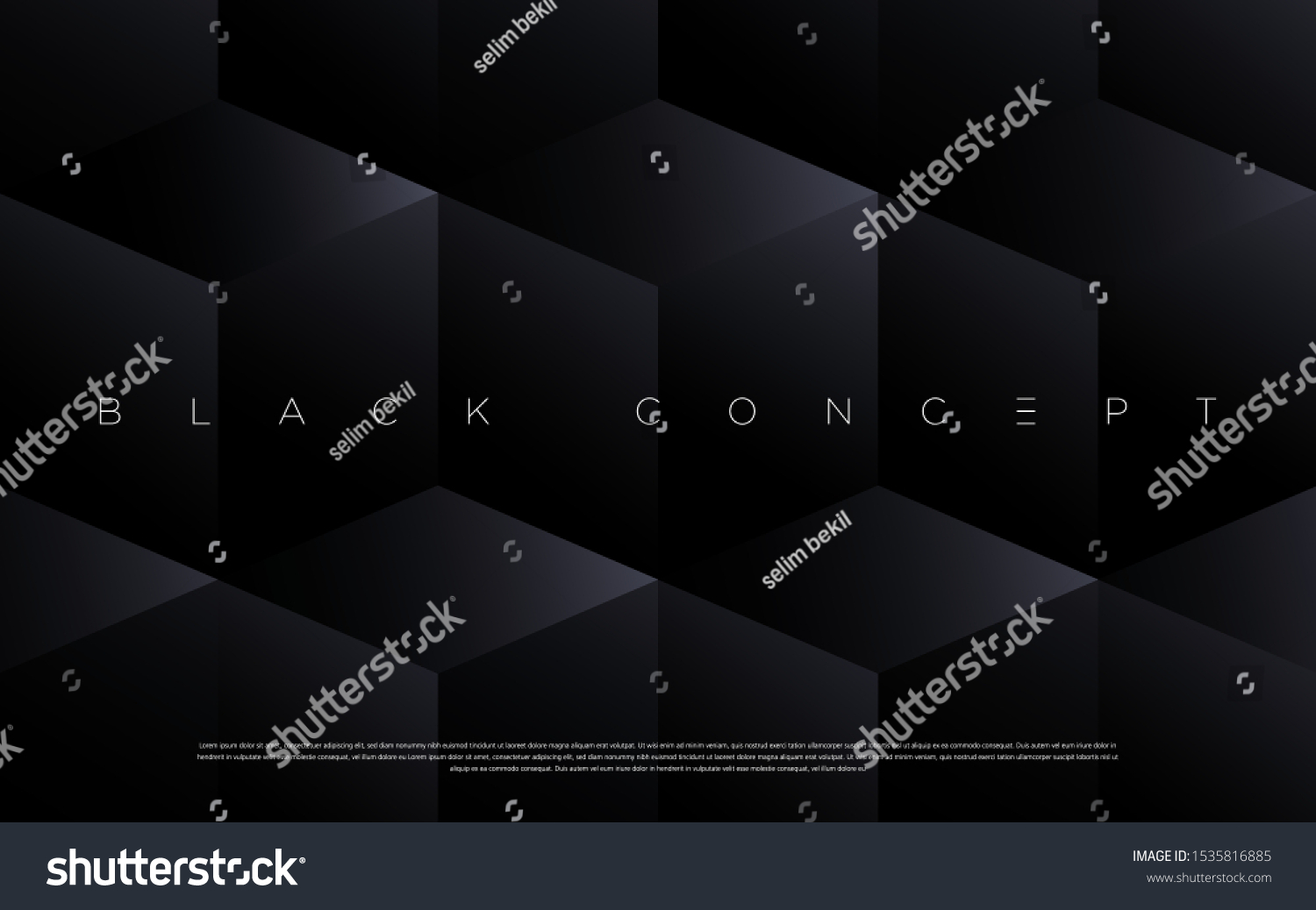 Minimalist black premium abstract background with luxury dark geometric ...