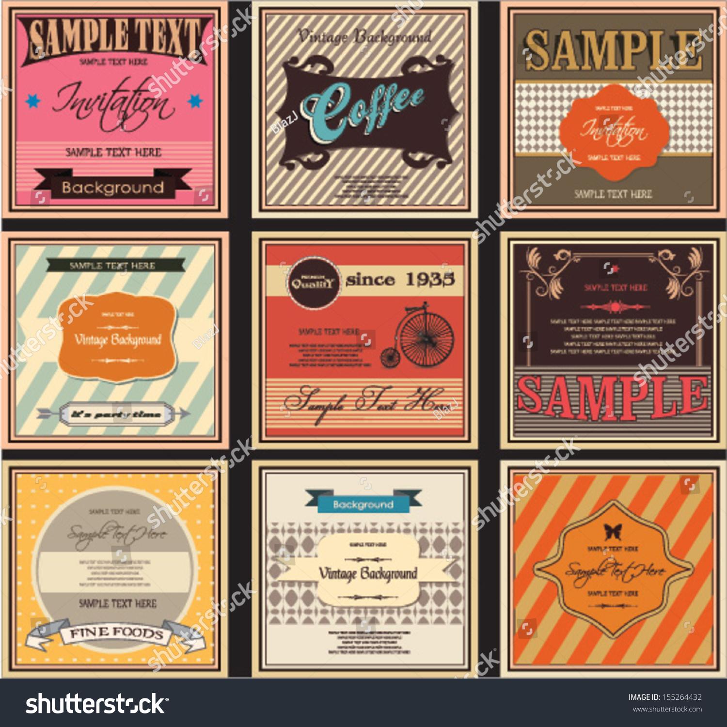 vintage labels and retro packaging