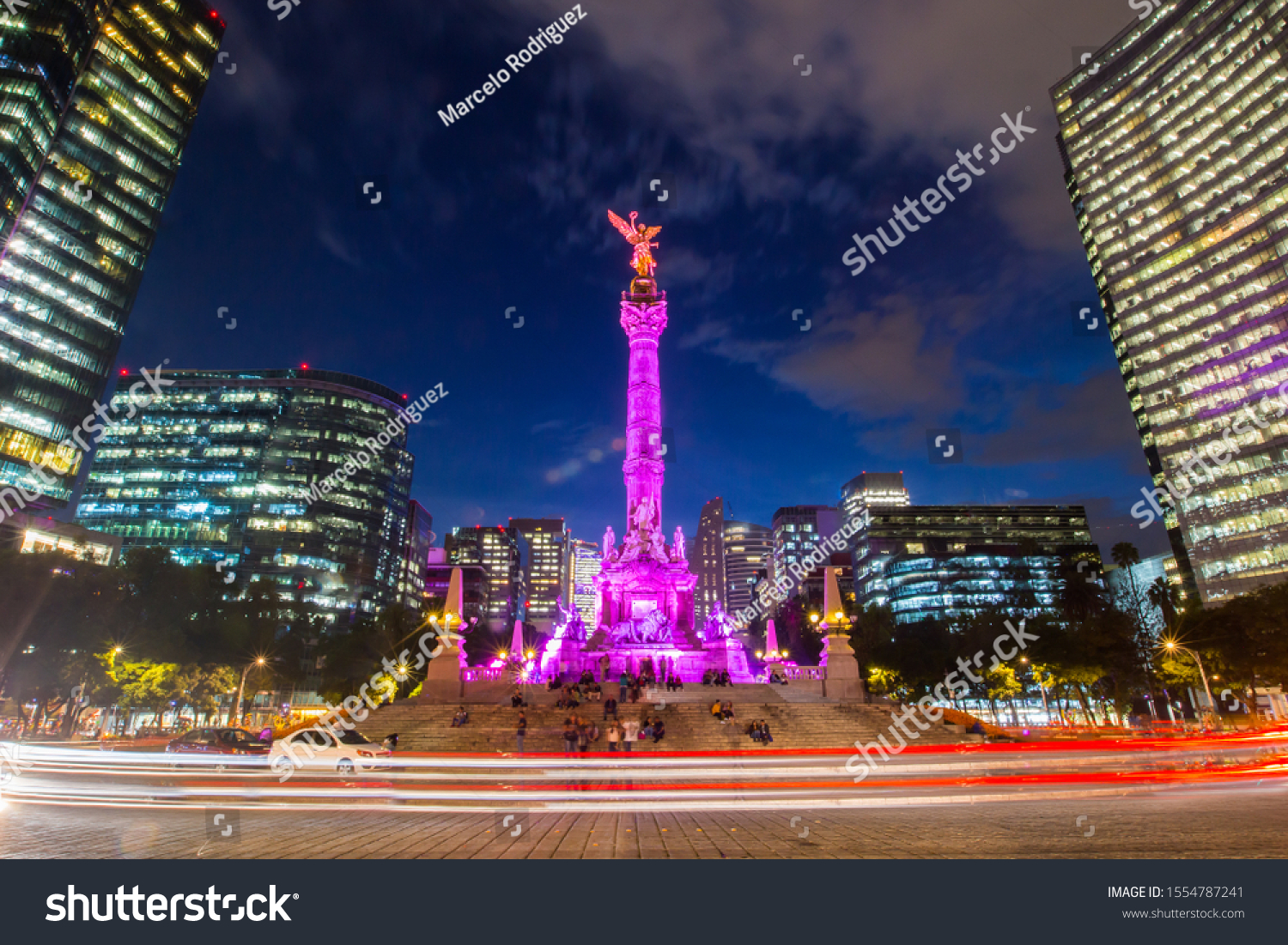 The Angel of Independence in Mexico City  Mexico.