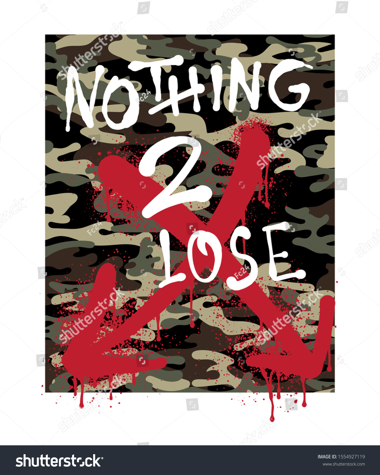 Nothing To Lose graffiti print design