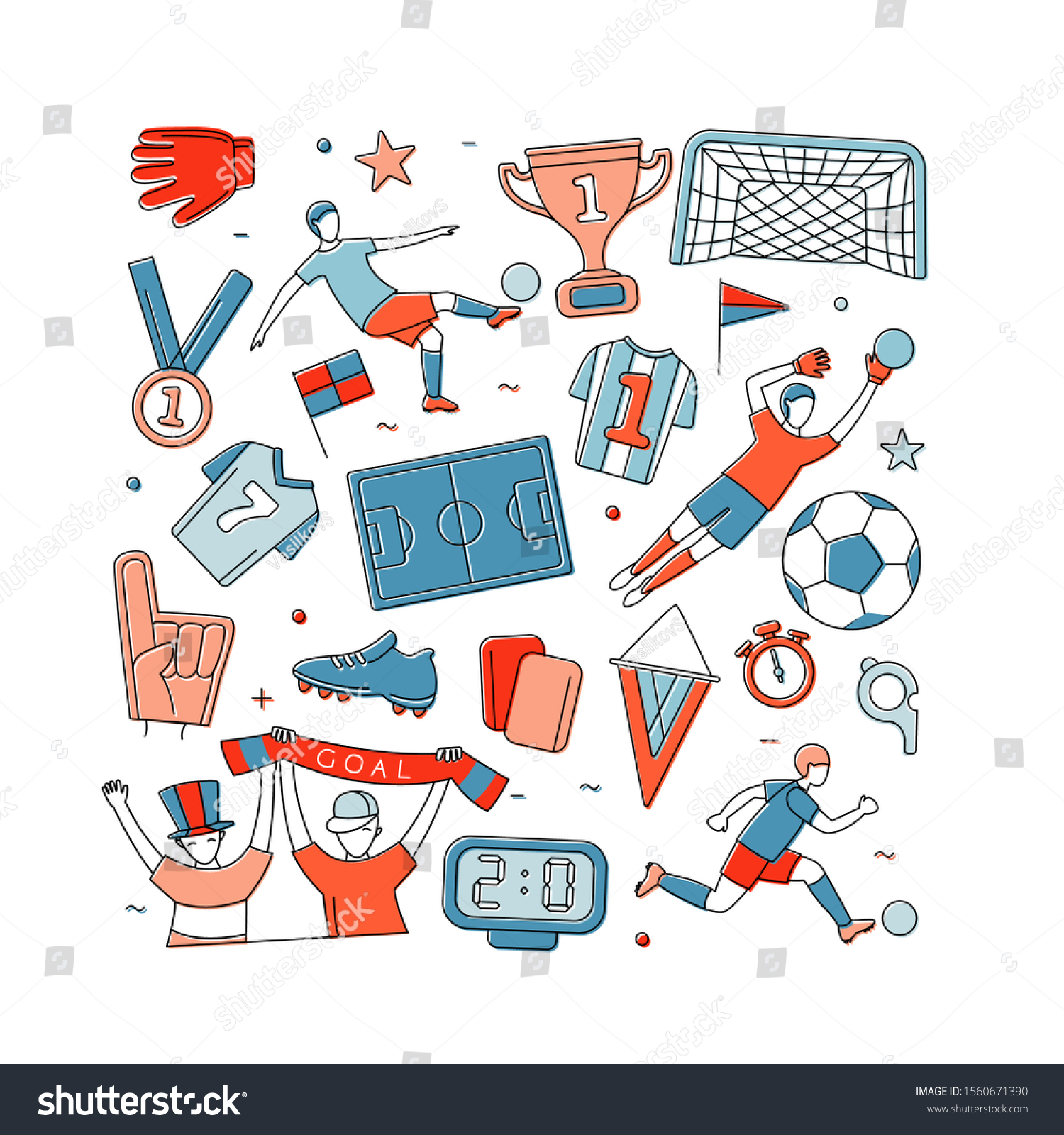 Soccer football world championship player game match soccer fans thin