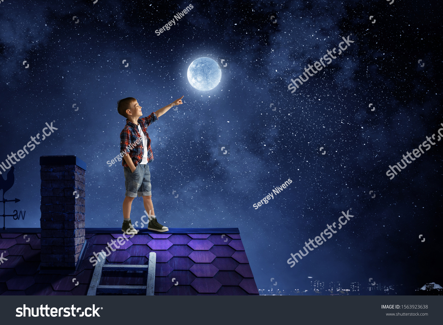 Childish sweet dreams. Mixed media