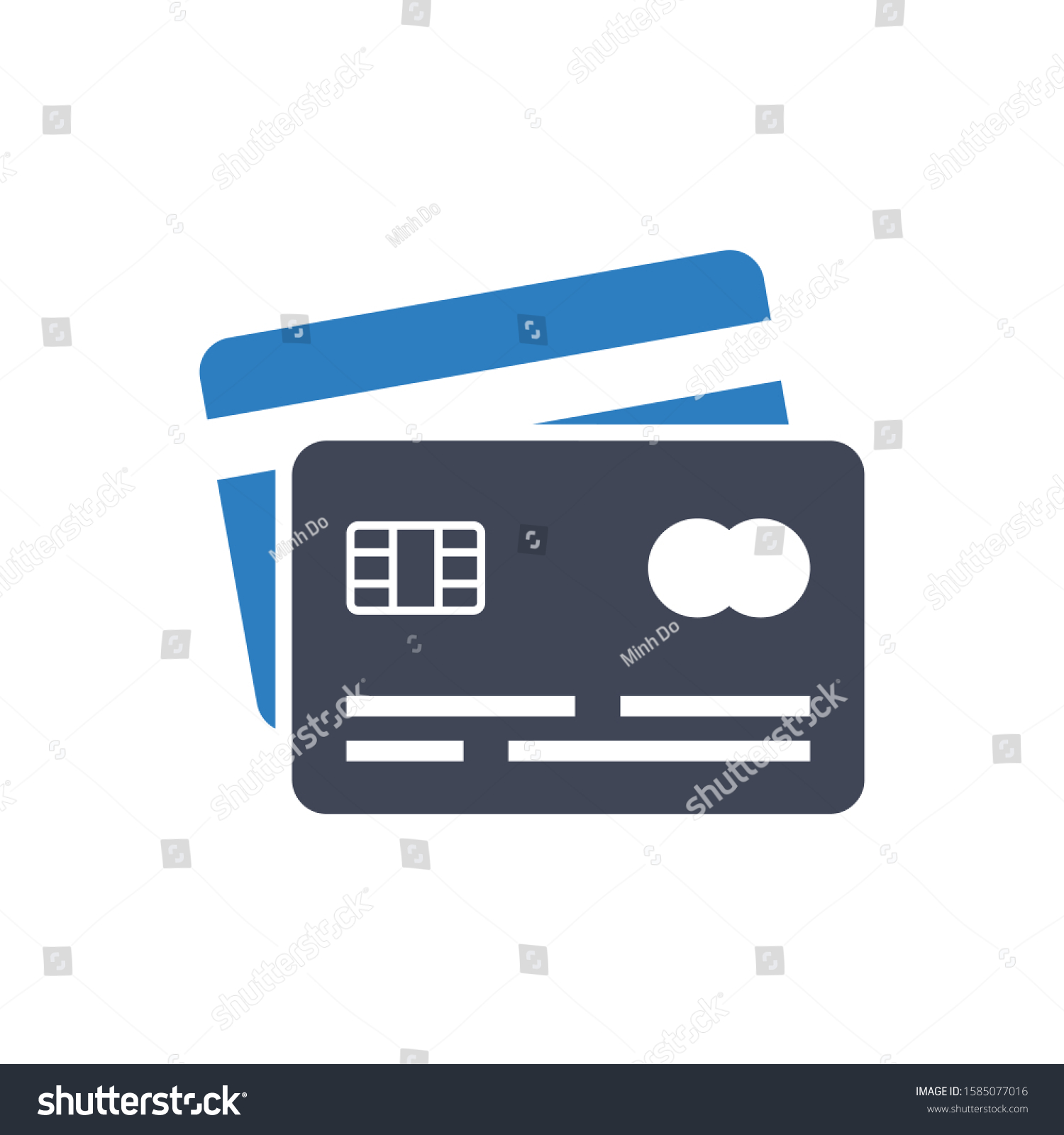 Credit Card Icon in Blue Gray Color_站酷海洛_正版图片_视频_字体_音乐素材交易平台_站酷旗下品牌