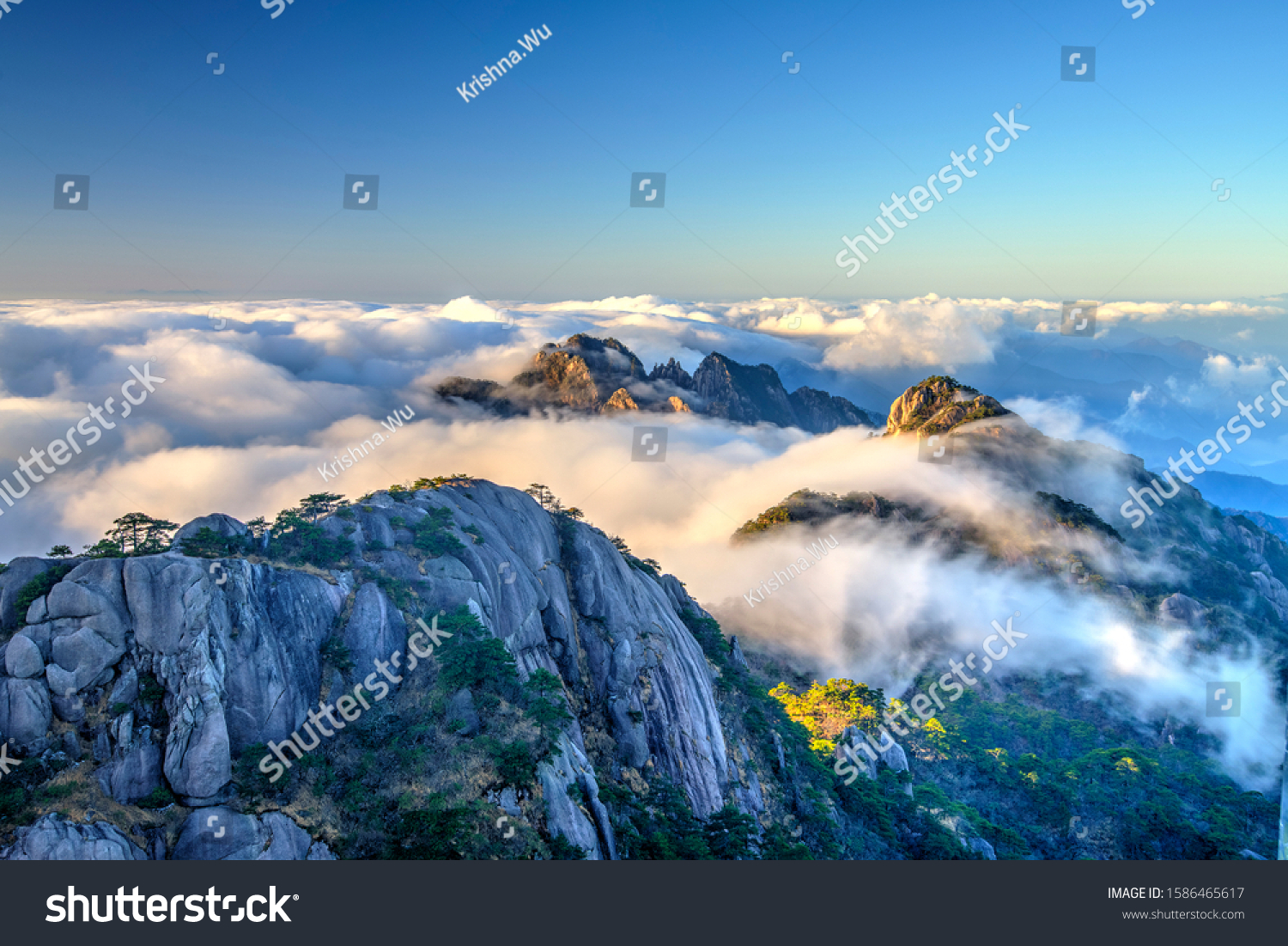 Mount Huangshan in Anhui  China