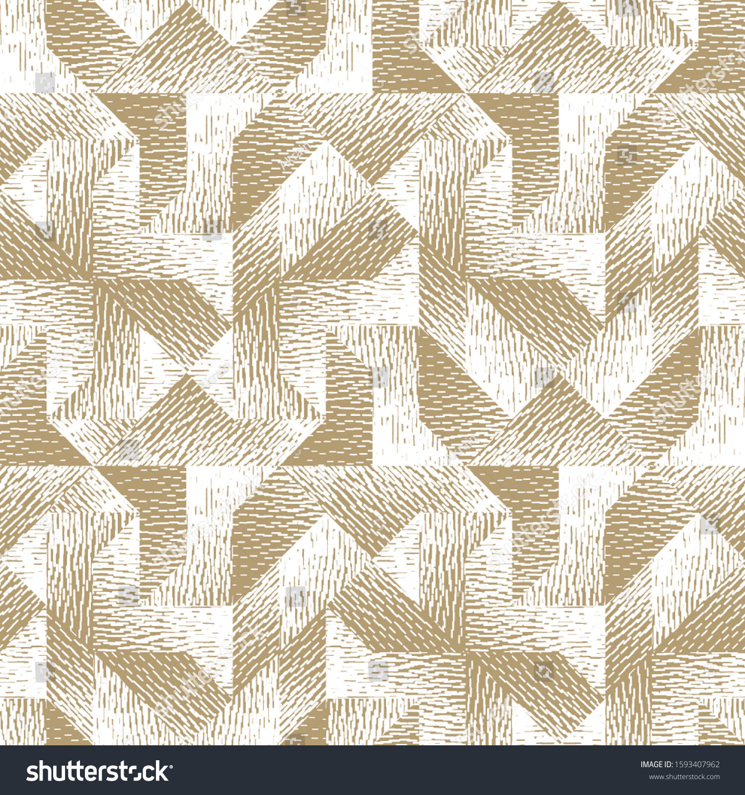 Pattern Vector Depth Abstract seamless pattern of geometric shapes with texture. Optical ...