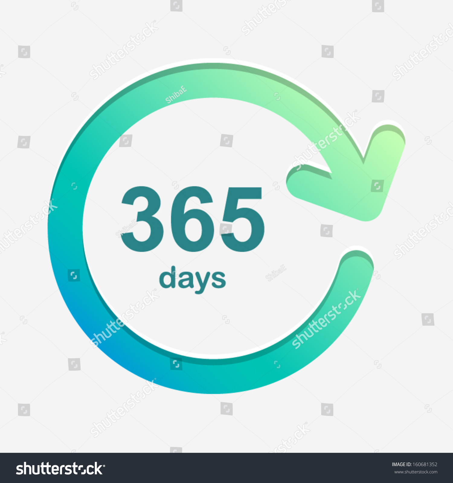 365days green and light background Vector Element