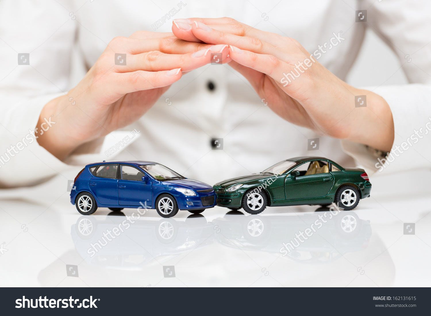 Protection of car. Business concept.