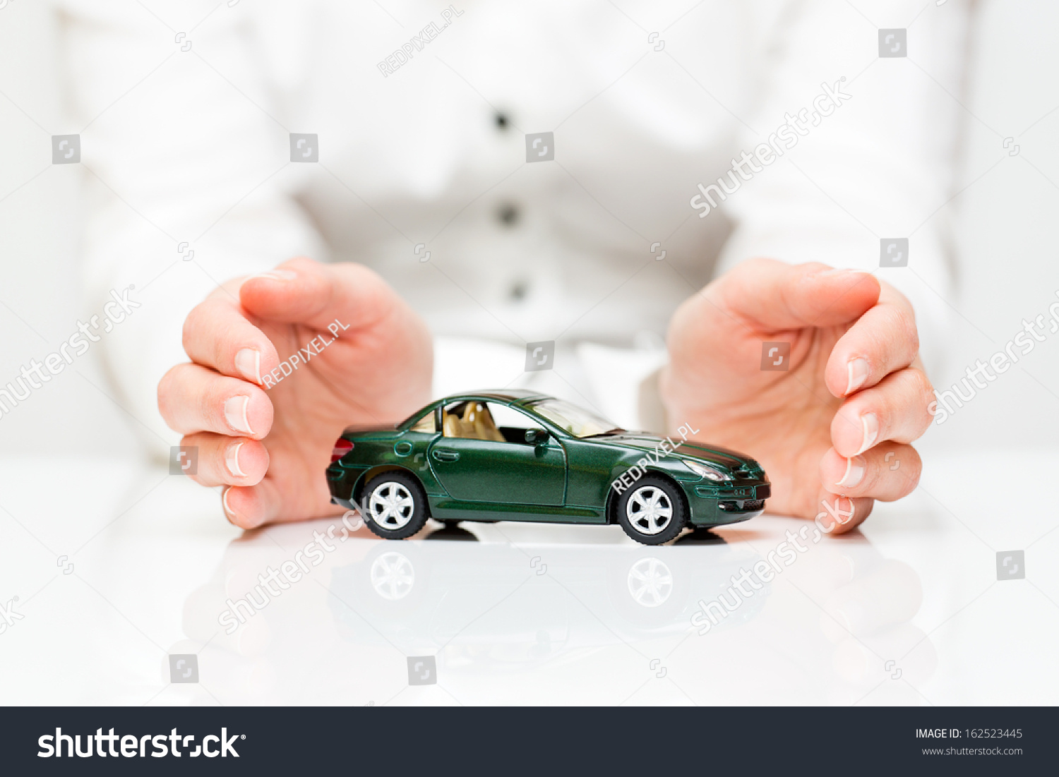 Protection of car. Business concept.