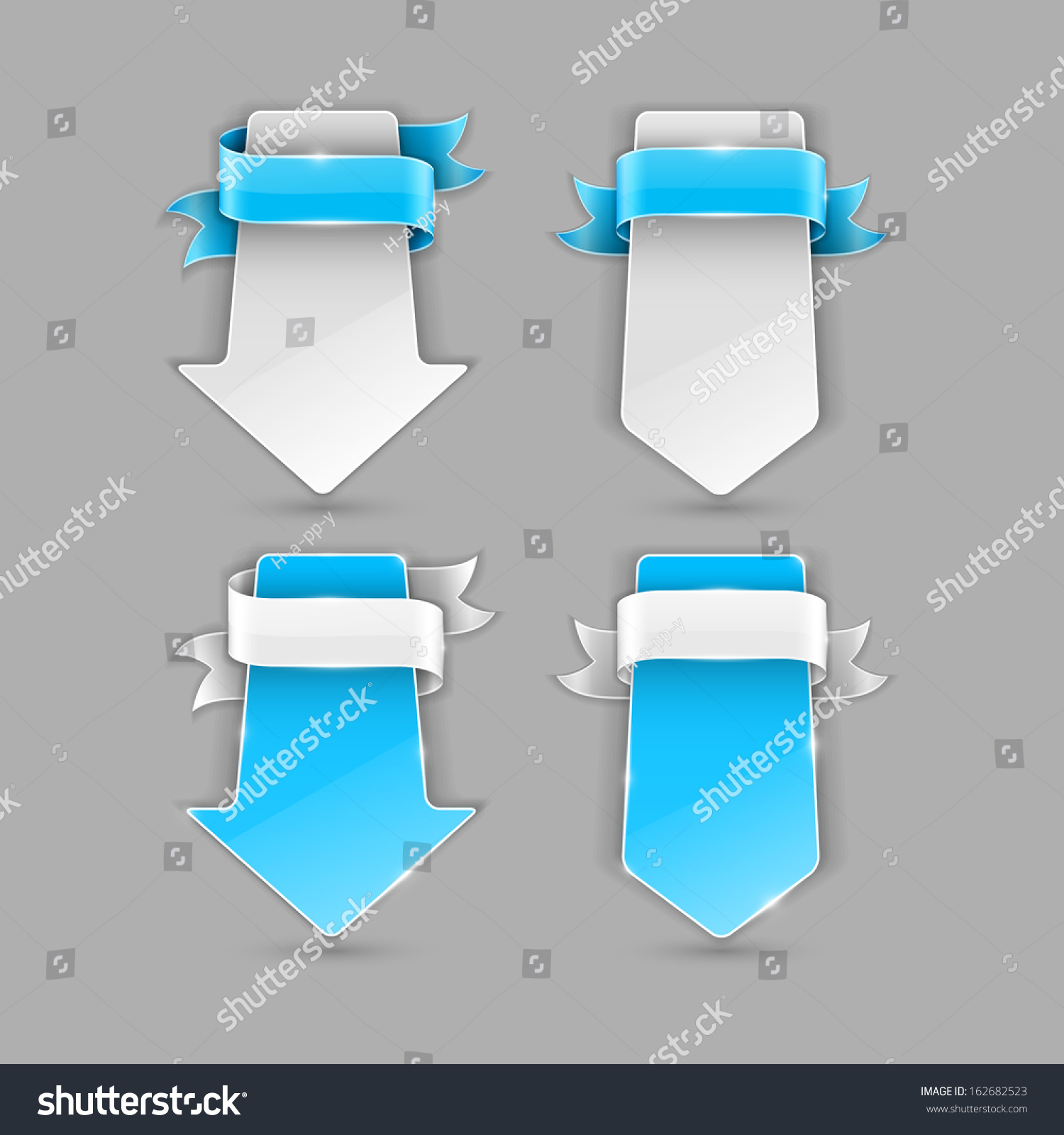 Abstract vector banners set 