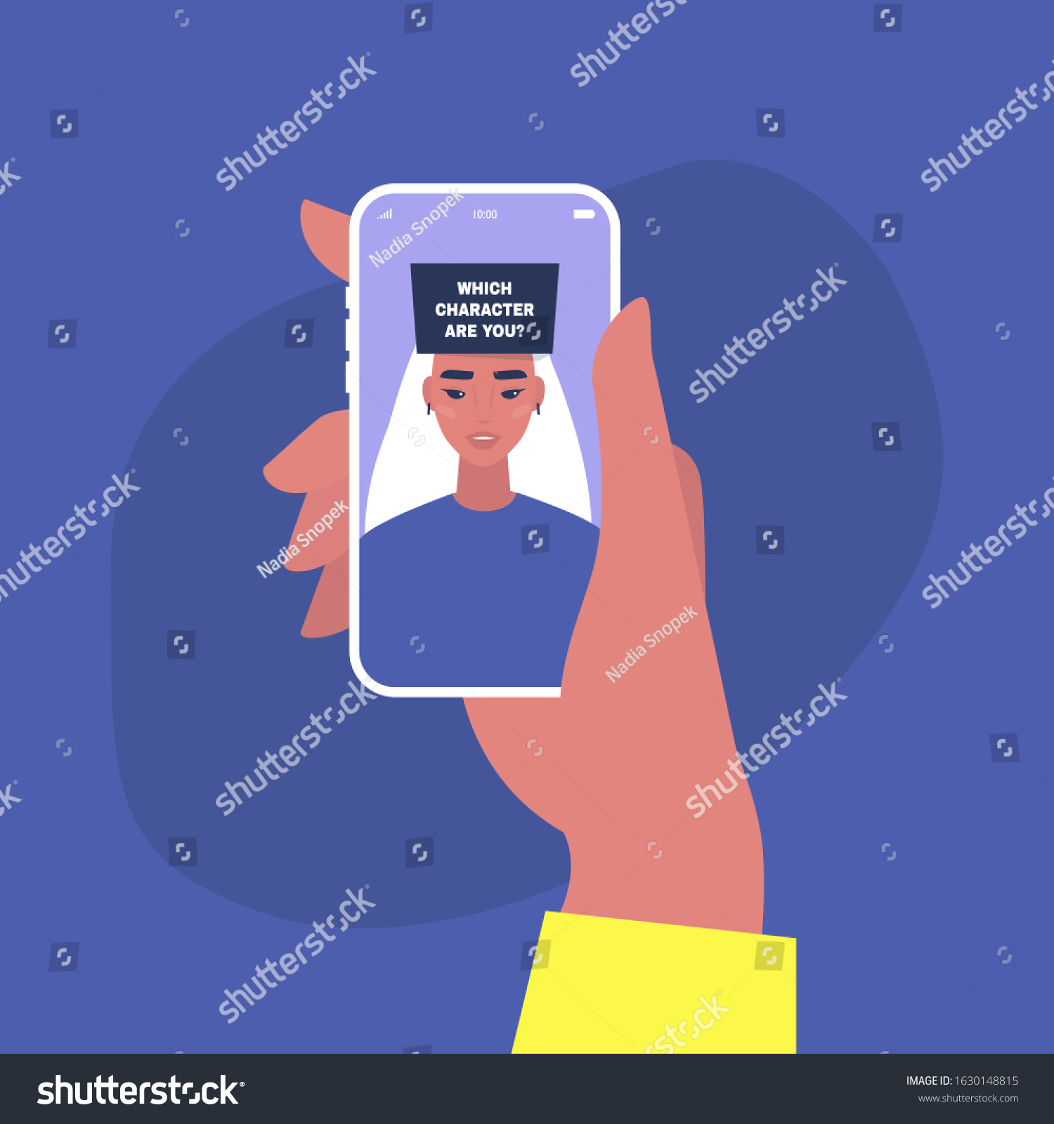 Which character are you  online quiz  mobile entertainment  young asian female character playing an online social media game