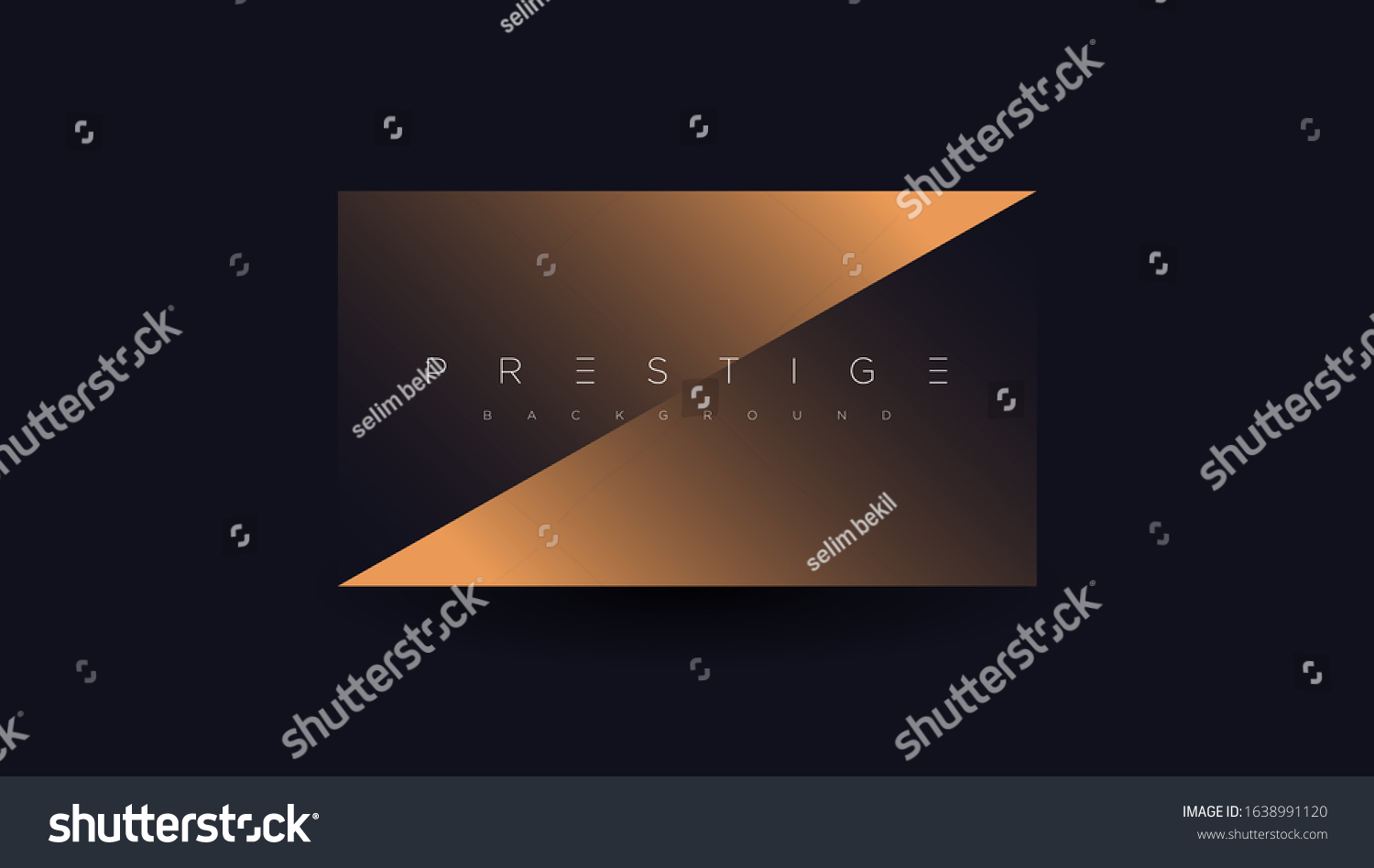 Dark blue premium minimalist background with luxury golden geometric elements triangle  circle etc. Prestige background for poster  invitation card  banner  flyer  cover etc. Vector EPS
