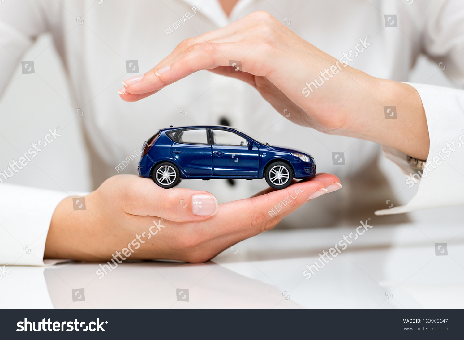 Protection of car. Business concept.