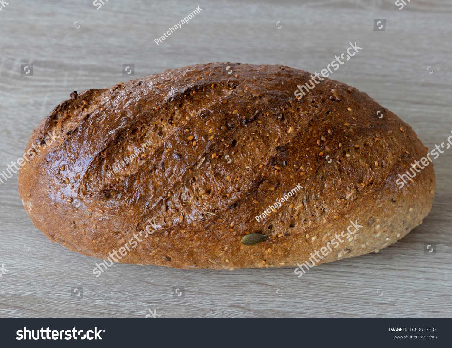 Freshly baked whole gain spelt roll