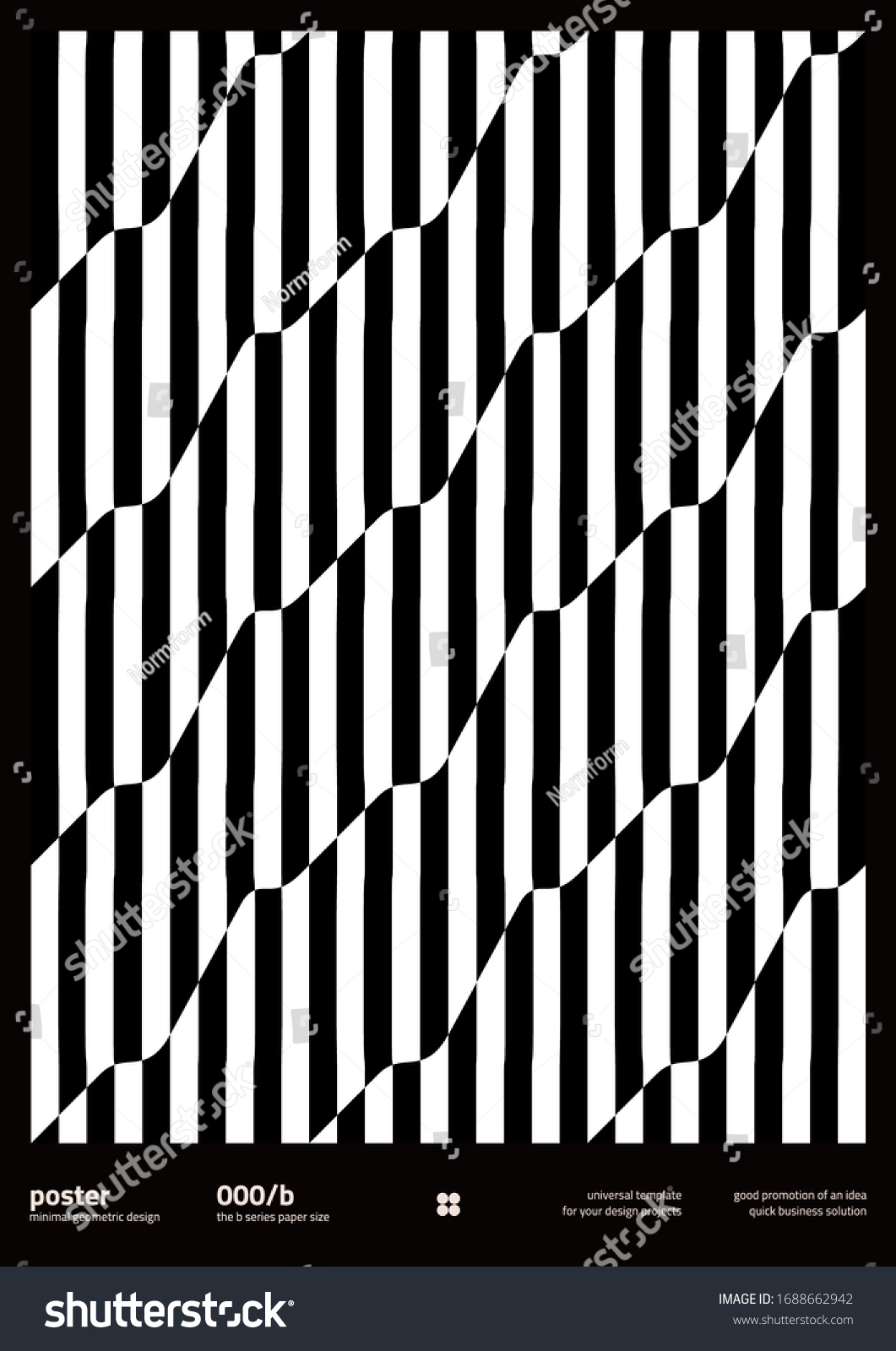 Abstract geometrical poster design layout with editable text and graphics. Geometry composition artwork with simple vector shapes. Useful for poster design  presentation backdrop  A4 size flyer.