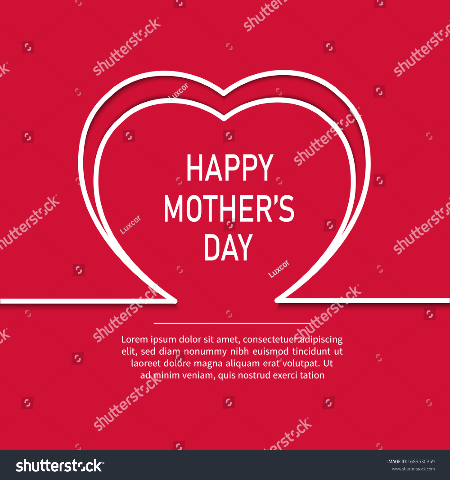 Vintage Happy Mothers's Day Typographical Background