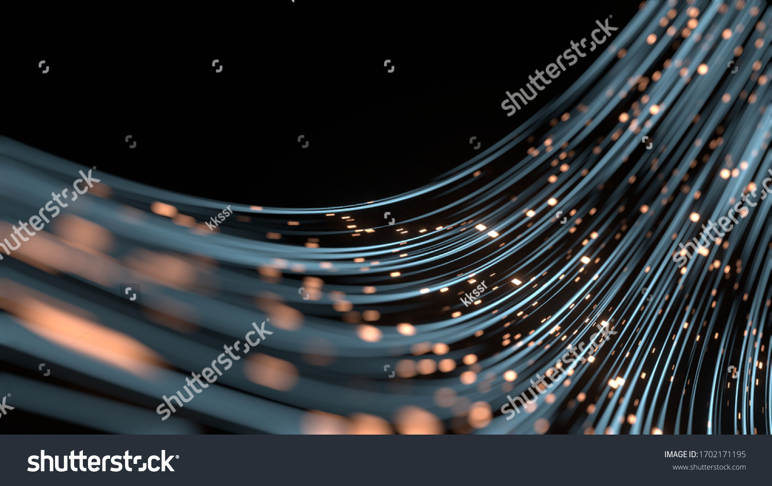 3D Rendering of abstract fast moving lines. High speed motion blur. Concept of leading in business Hi tech products business plan goals and achievement advanced technology evolution