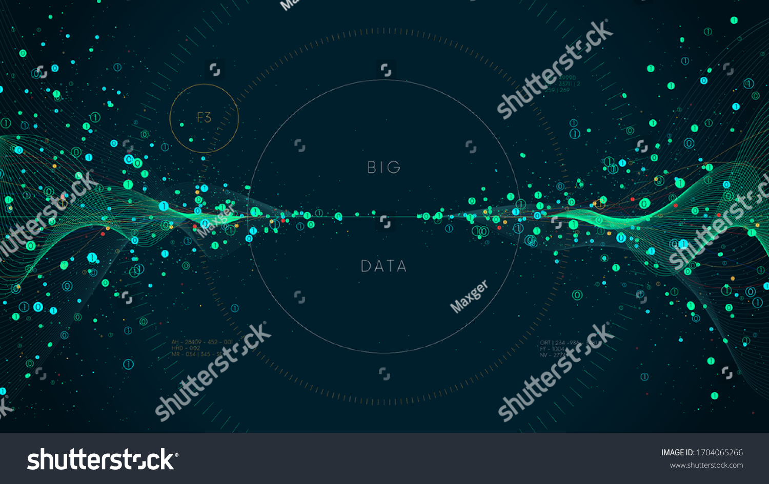 Innovative technologies for processing big data  analysis and structuring of information  conceptual vector illustration