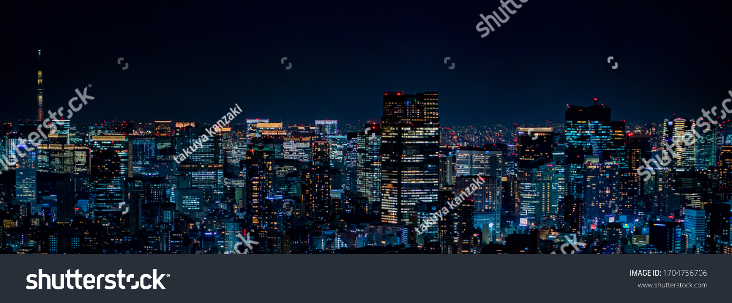 日本东京的夜景