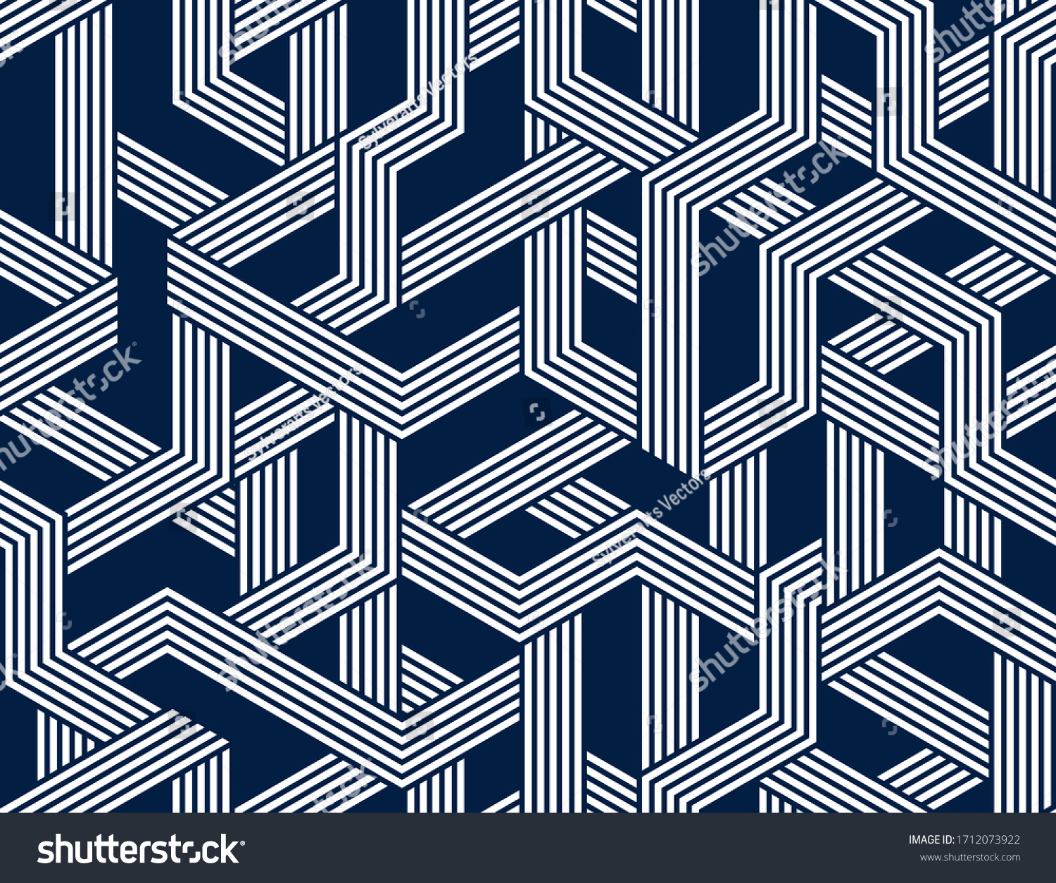 Seamless cubes vector background  lined boxes repeating tile pattern  3D architecture and construction  geometric design.