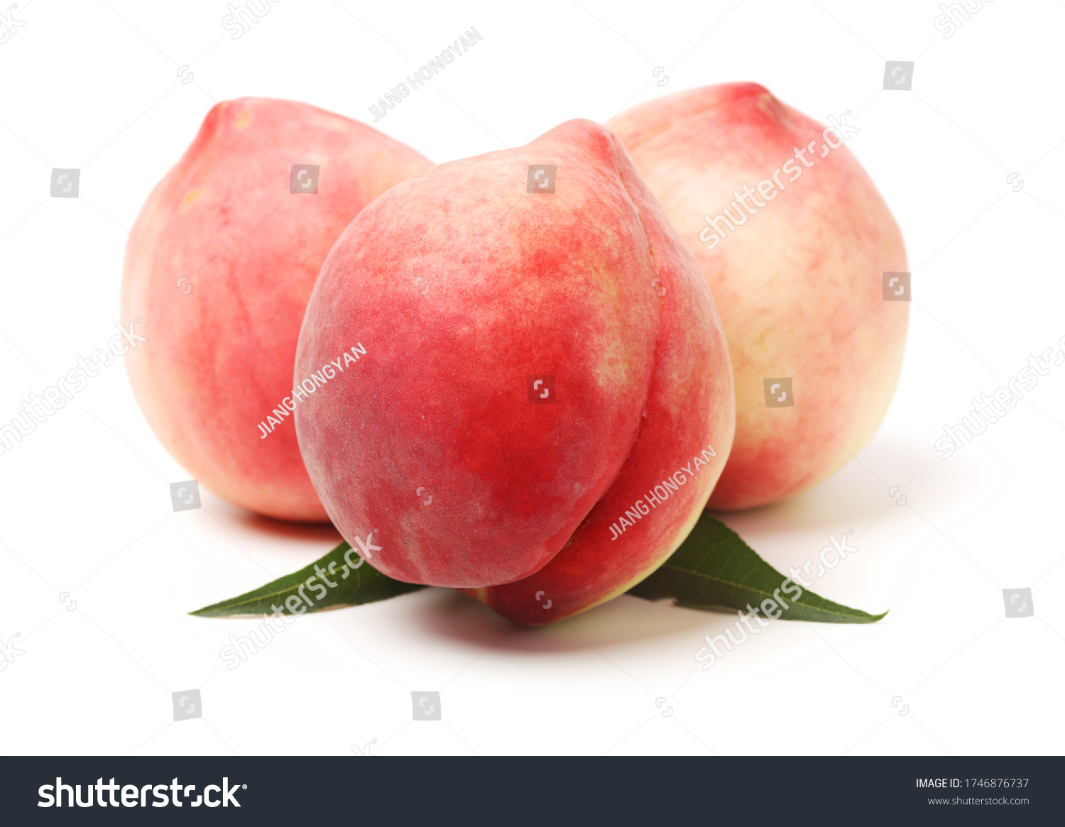 ripepeachonwhitebackground