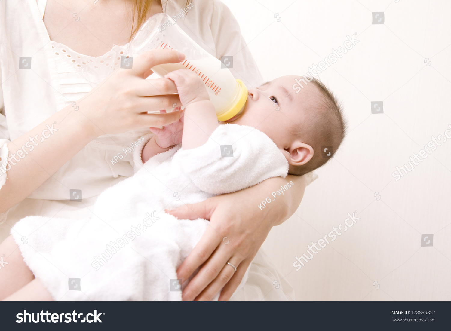 Baby drinking milk