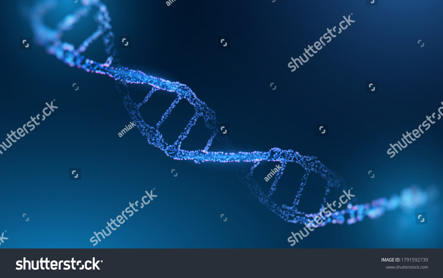 DNA research vector background. Futuristic medicine genome helix hologram