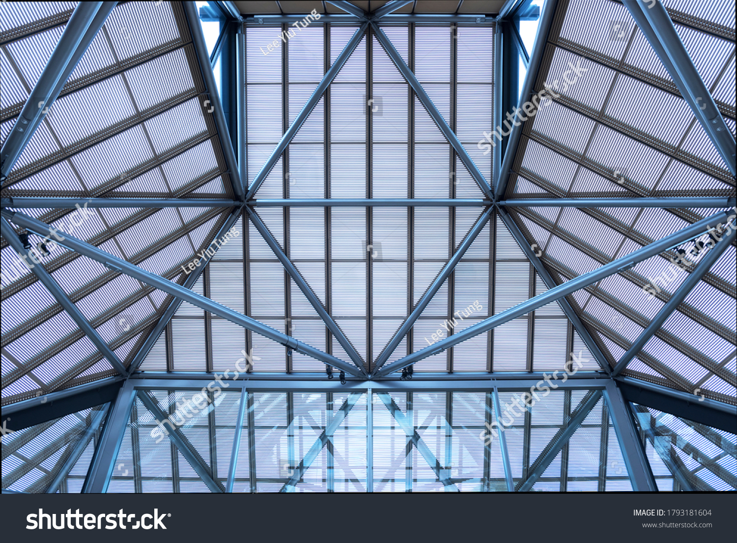 Interior of modern building. Architecture abstract background