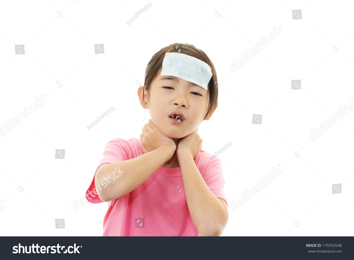 Girl with a bad cold