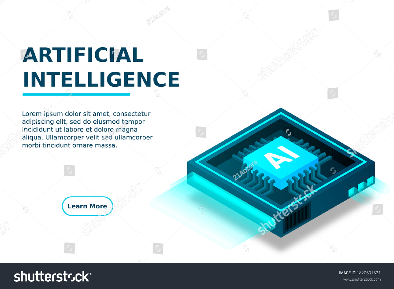 Artificial intelligence icon AI  chip brain  quantum computing  cpu  isometric cloud computing concept  data mining  isometric  neural network  machine programming  vector illustrator.