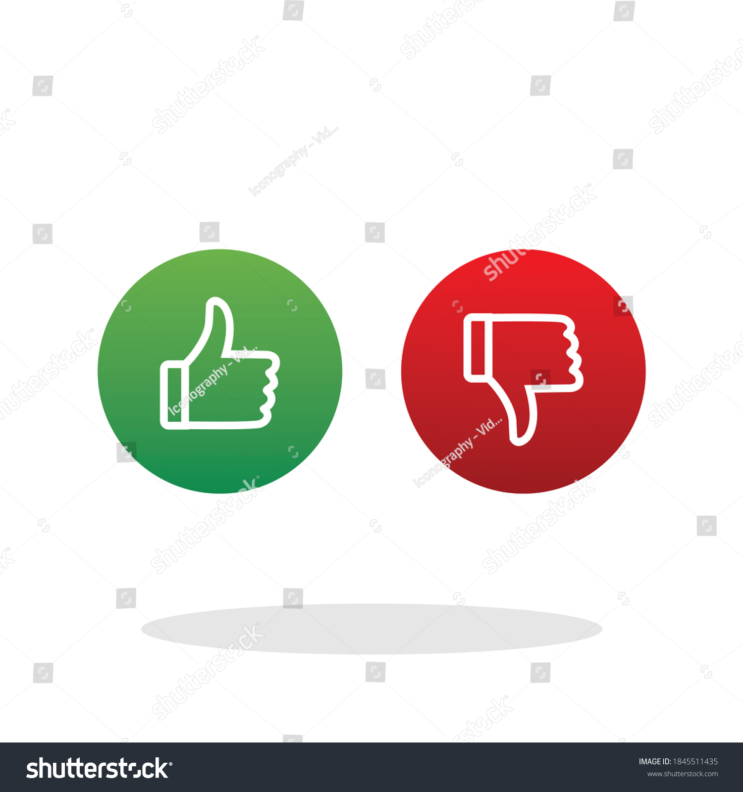 checkmarkandxiconintrendyflatstyleyesnosymbolforyourwebsite