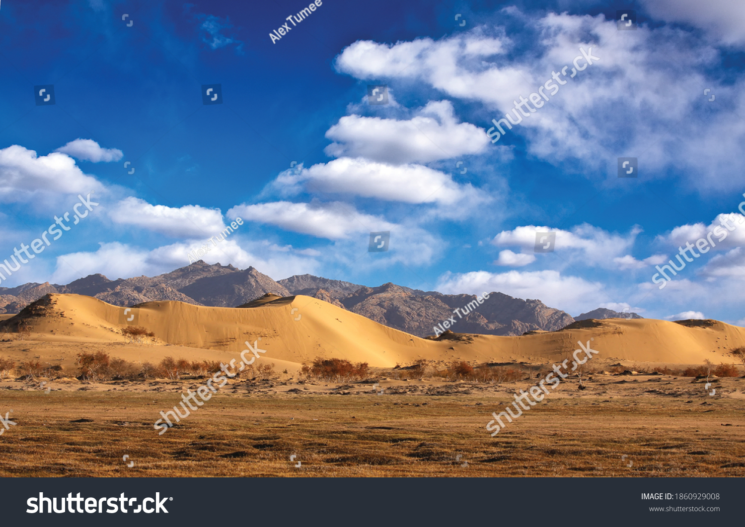 The Gobi Desert is a large desert or brushland region in East Asia.