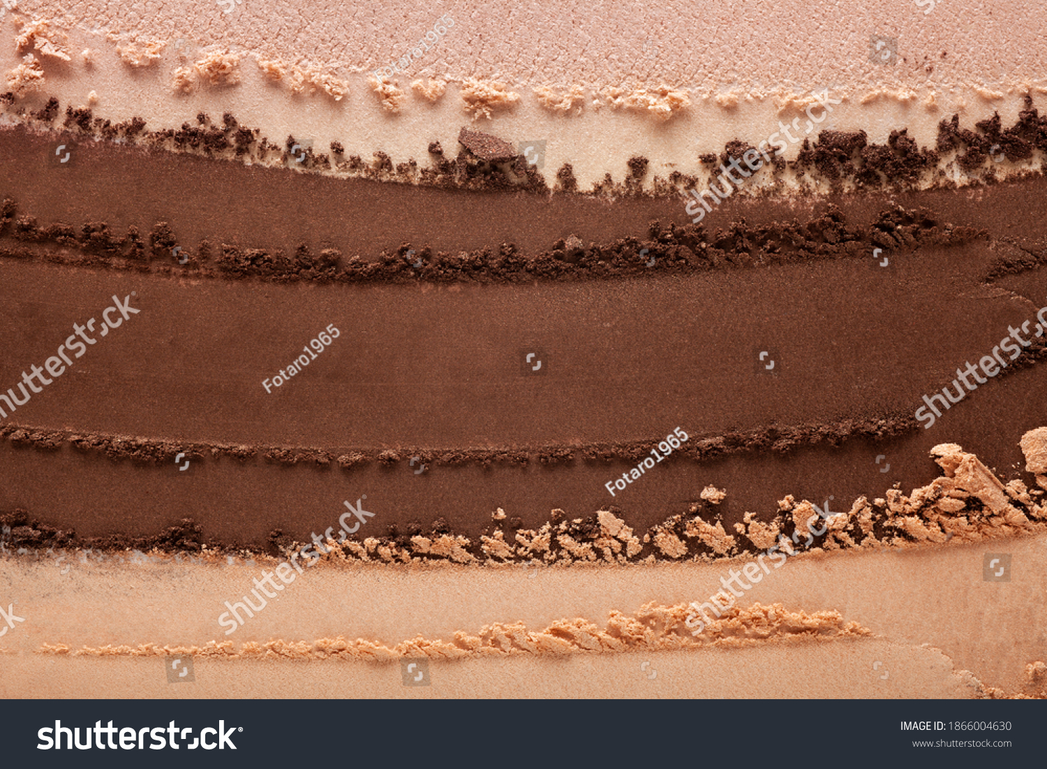 Eye shadow cracked brown and beige and smudge texture background