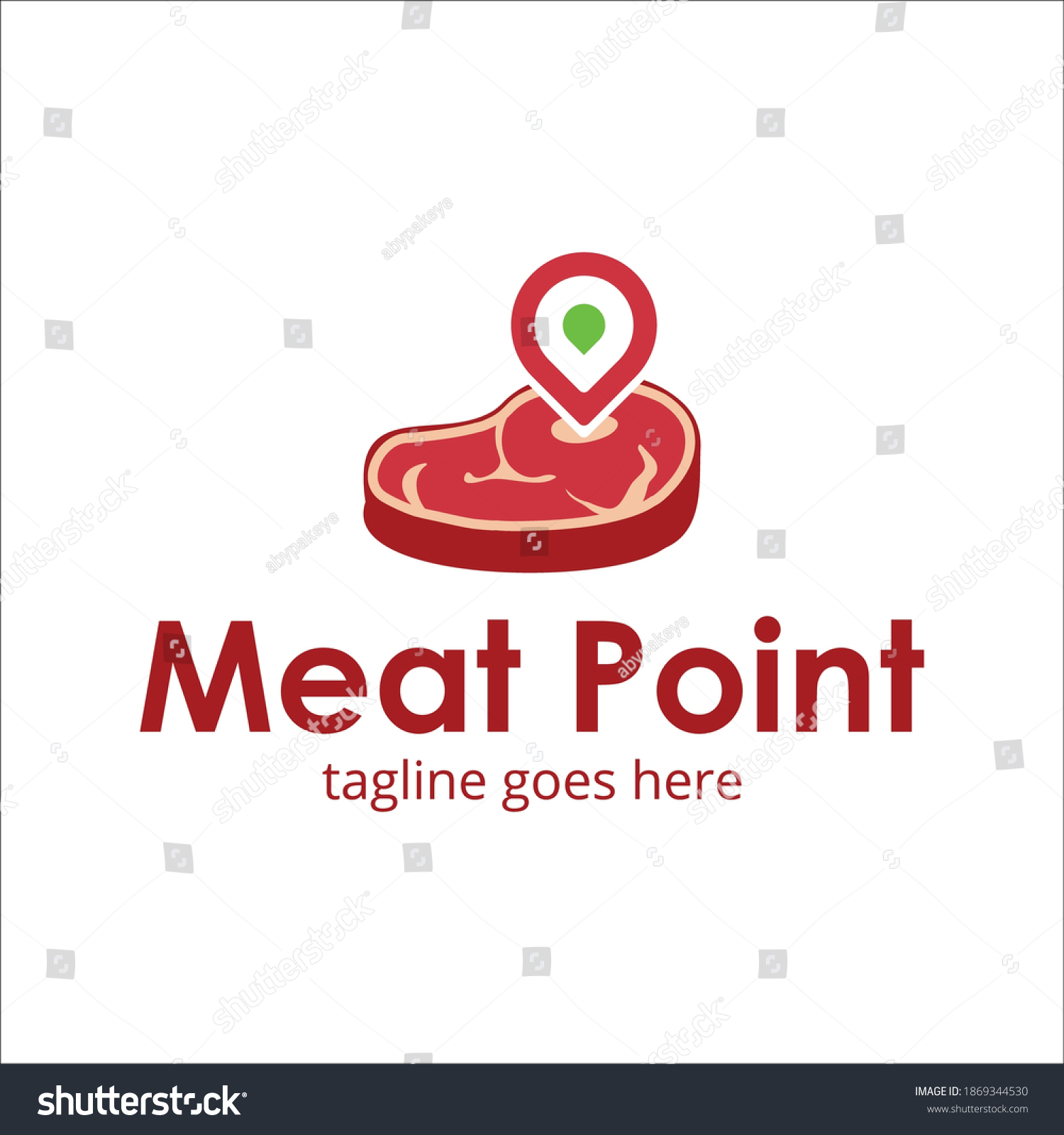 Logo Meat Point Template Design_站酷海洛_正版图片_视频_字体_音乐素材交易平台_站酷旗下品牌