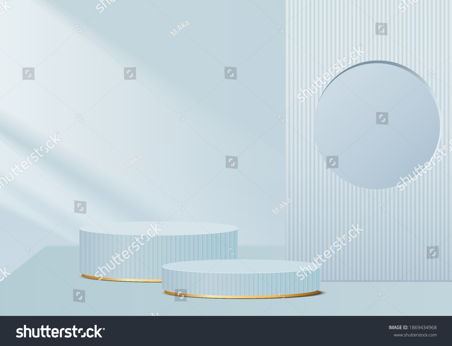 Podium 3d abstract minimal scene with geometric platform. cylinder background vector 3d rendering with podium. stand for cosmetic products. Stage showcase on pedestal modern 3d studio blue pastel