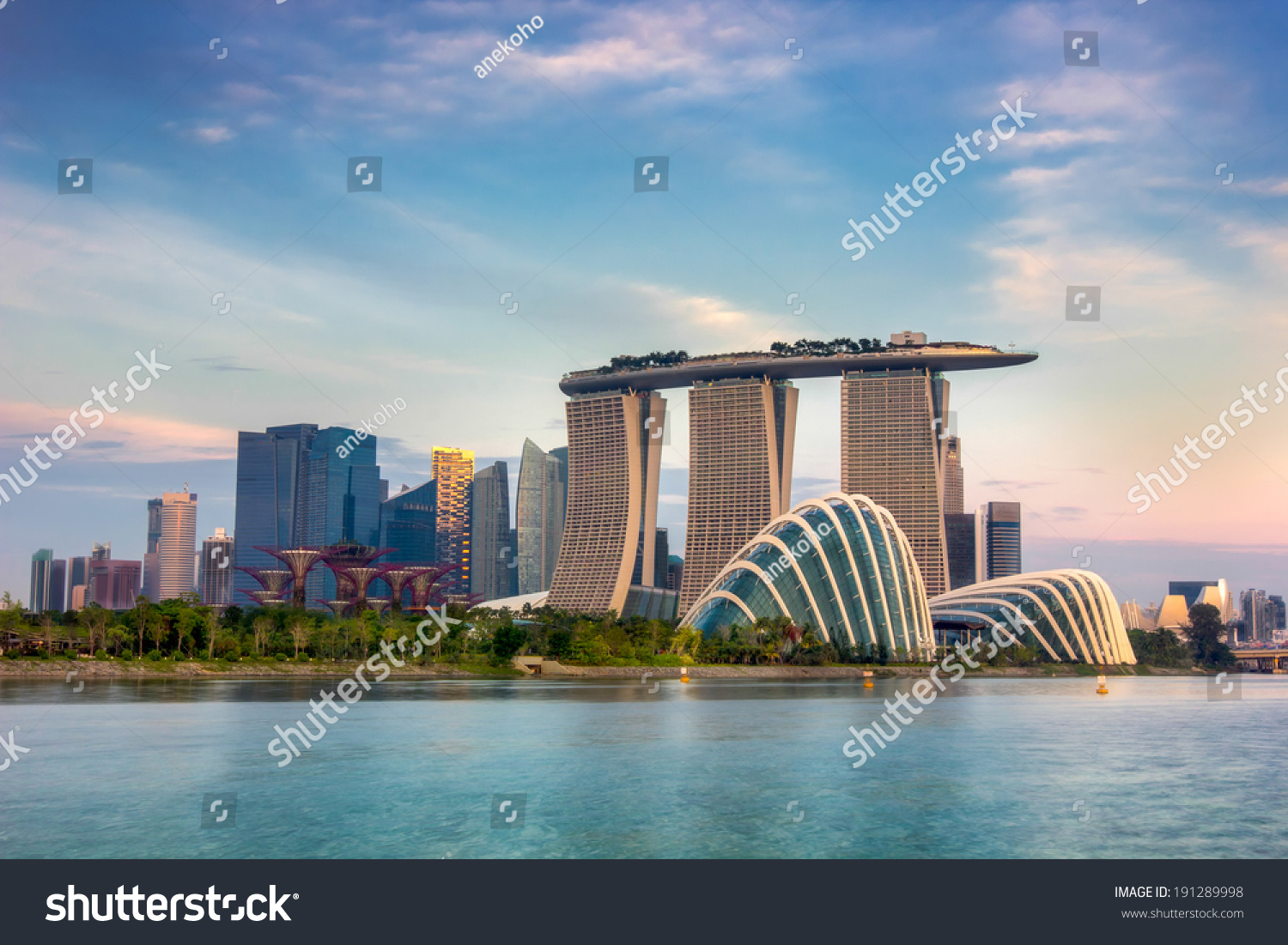 Landscape of the Singapore financial district