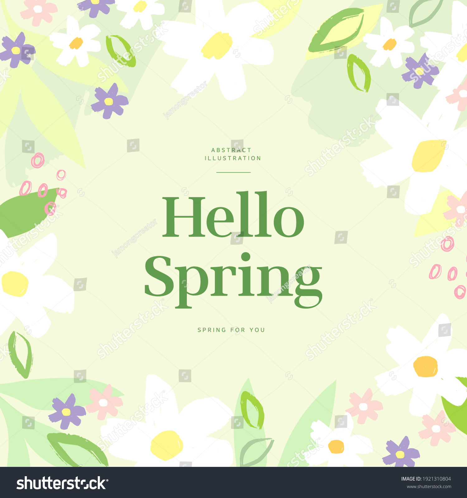 Shopping Banner Illustration Design. spring season patterns design
