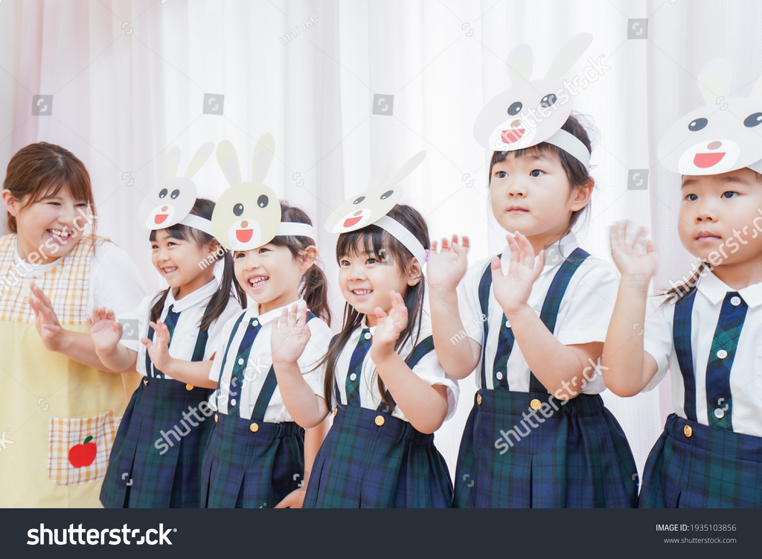 Nursery and children practicing for concert