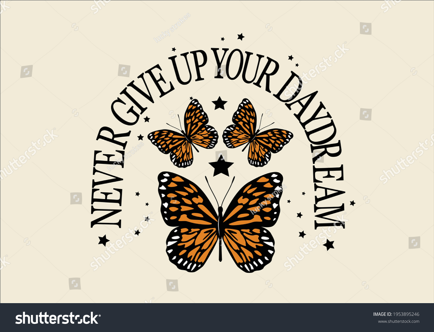 never give up positive quote design