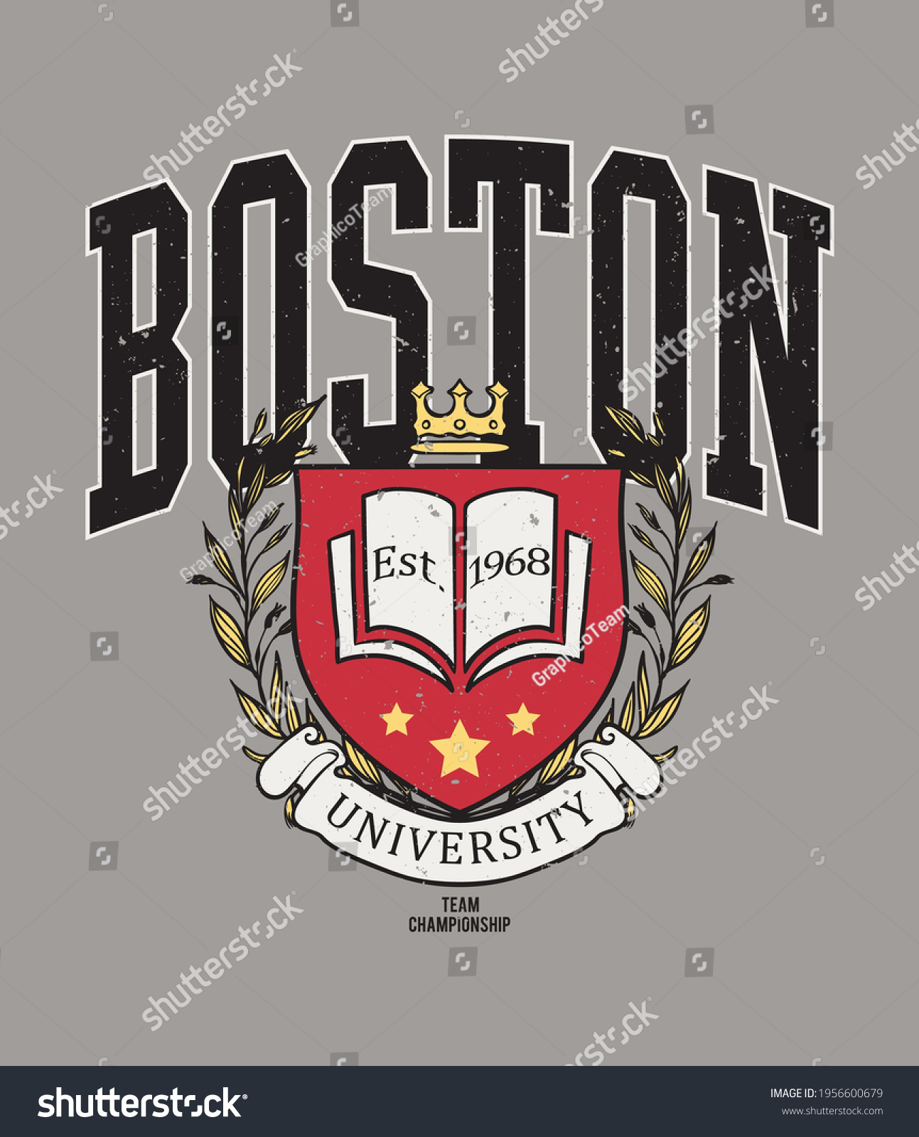 College Print for sweatshirt  t-shirt print and other uses.