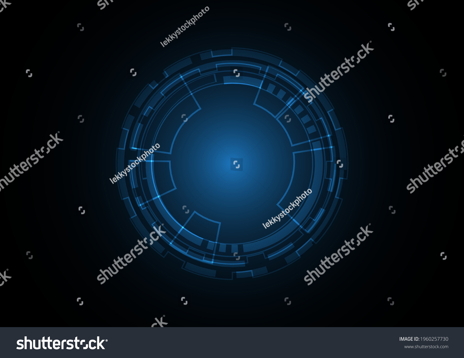 Technology abstract future circle background vector illustration_站酷海洛 ...