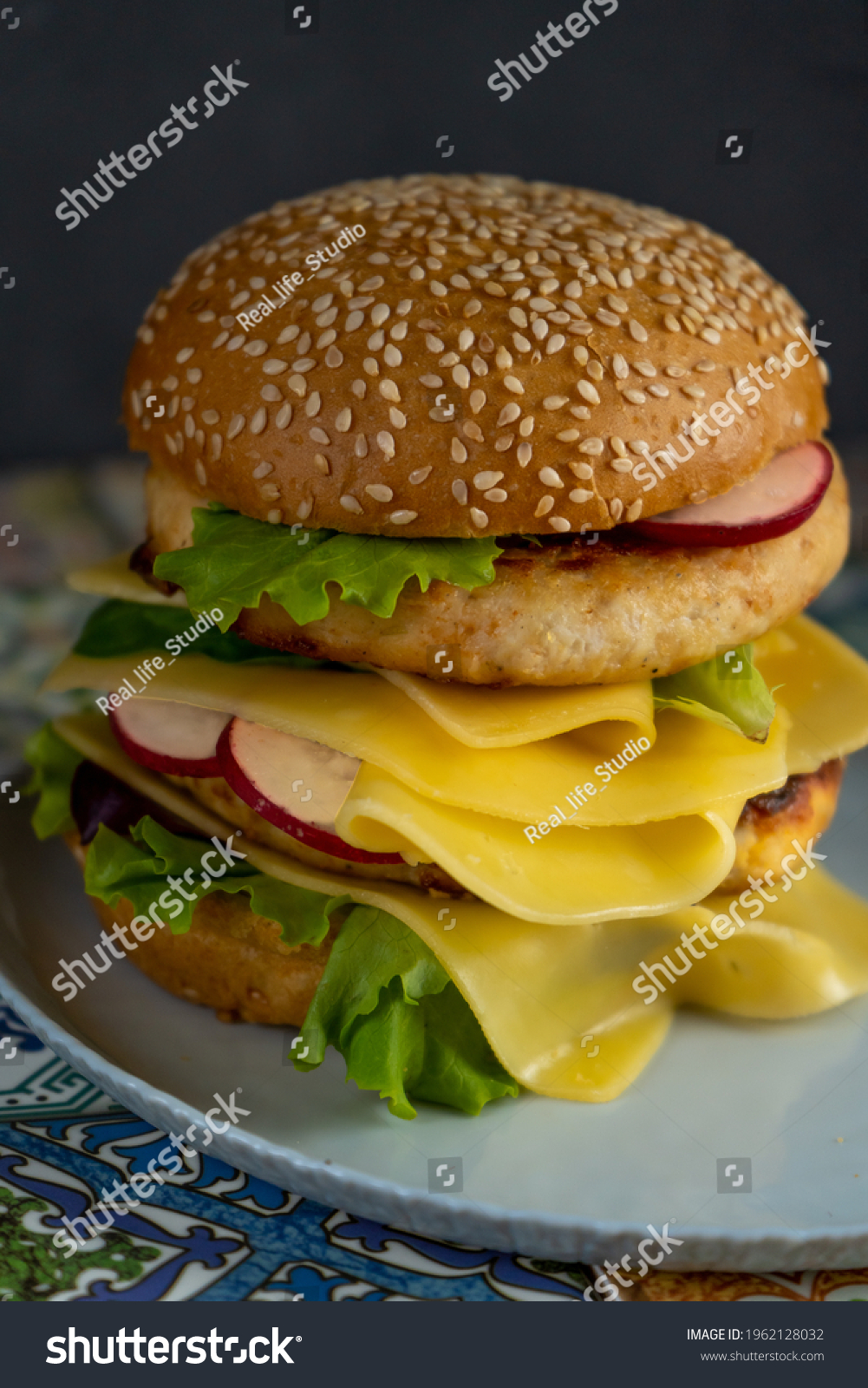 double chicken cutlet with cheese